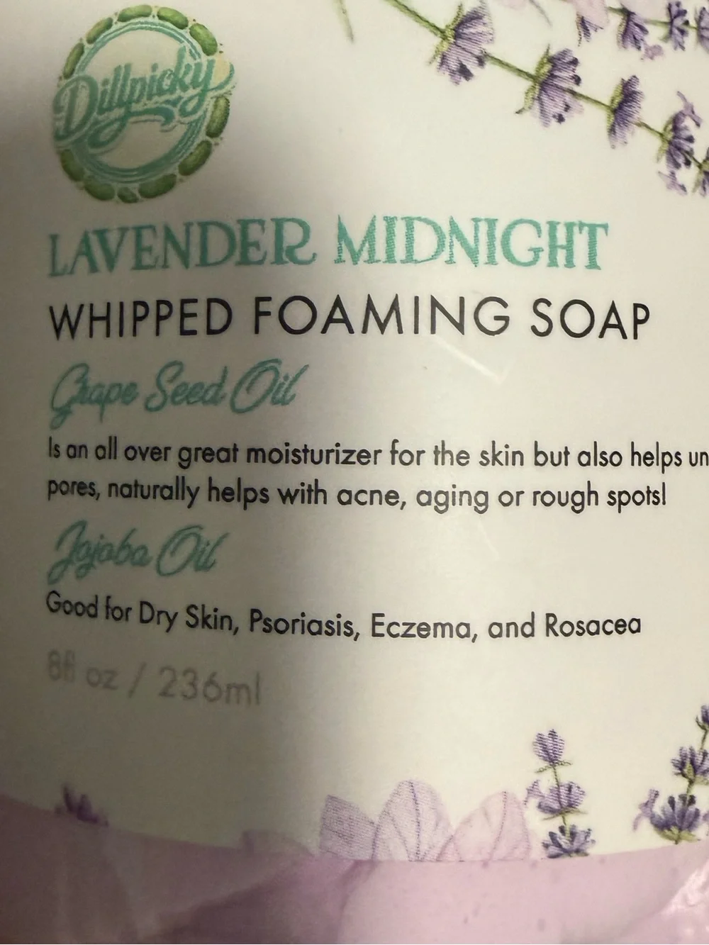 Aminnah/Dillpicky collab “Lavender Midnight” Whipped Foaming Soap! NEW 💜💜